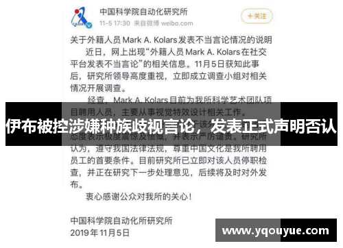 伊布被控涉嫌种族歧视言论，发表正式声明否认