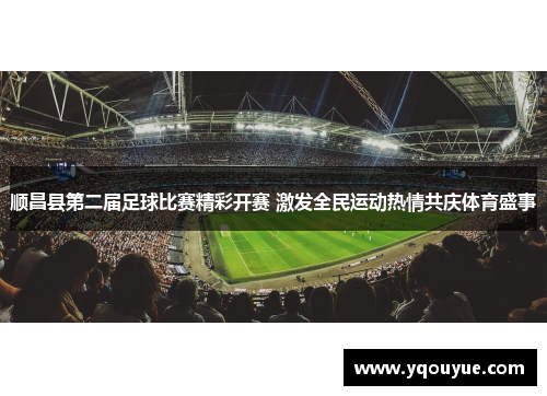 顺昌县第二届足球比赛精彩开赛 激发全民运动热情共庆体育盛事